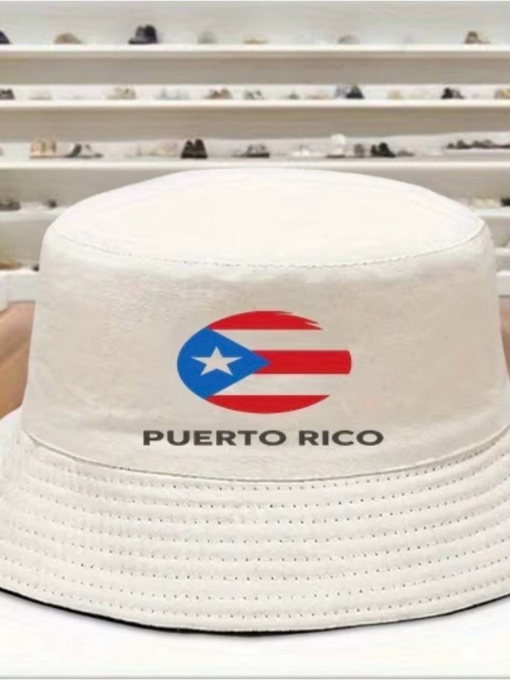Puerto Rico Flag Bucket Hat - Blue or White